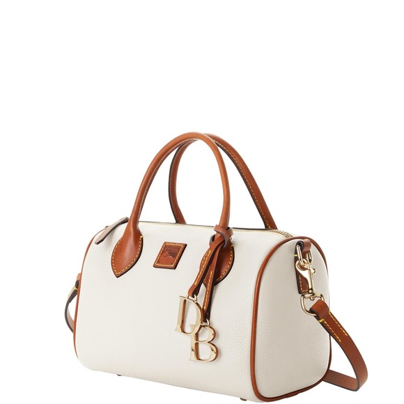 Dooney & Bourke Handbags - Dooney & Bourke White and Tan Satchel